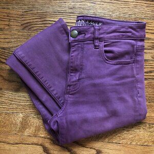 Purple skinny jeans